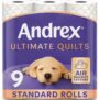 Andrex Ultimate Quilts Toilet Tissue 9 Standard Toilet Rolls