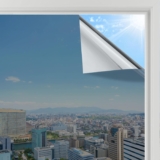 rabbitgoo Heat Reflective Window Film Privacy Film Silver 44.5x200cm