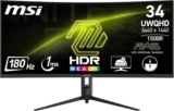 MSI MAG 342CQR E2 34 Inch UWQHD Curved Gaming Monitor