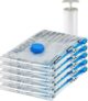 Amazon Basics Vacuum Compression Zipper Storage Bags Large, 5-Pack, Clear