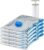 Amazon Basics Vacuum Compression Zipper Storage Bags Large, 5-Pack, Clear
