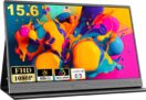 Portable Monitor, 15.6 inch 1080P FHD IPS Second External Monitor with USB-C Mini HDMI Port