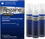 Regaine For Men Extra Strength Foam (3 x 73ml)