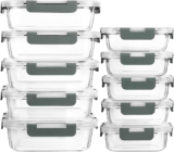 [10-Pack]Glass Meal Prep Containers