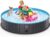 Dog Paddling Pool Foldable Pet Swimming Pool, Portable Kiddie Pools for Kids Light Blue, 160 x 30 cm