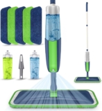 Spray Mops for Cleaning Floors with 5 Reusable Microfiber Pads 2 Refillable Bottles