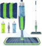 Spray Mops for Cleaning Floors with 5 Reusable Microfiber Pads 2 Refillable Bottles
