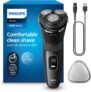 Philips Electric Shaver 3000 Series – Wet & Dry Electric Shaver for Men Schwarz – Neue Version