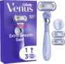Gillette Venus Extra Smooth Swirl Women’s Razor, 3 Refill Razor Cartridges
