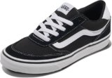 Vans Women Herren Turnschuhe Aus Canvas „Brooklyn“, Black/Gum Suede and Black and White 6 UK