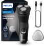 Philips Electric Shaver Series 3000X – Wet & Dry Electric Shaver for Men in Deep Black