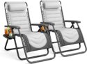 KEPLIN Set of 2 XXL Premium Heavy Duty Padded Two Tone Zero Gravity Chairs