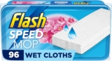 Flash Speedmop Wet Cloth Refills, Floor Cleaner, Wild Orchid, 96 Count (24 x 4)