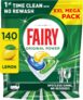 Fairy Original Power Dishwasher Tablets Lemon, 140 Capsules