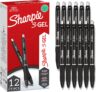 Sharpie S-Gel | Gel Pens | Medium Point (0.7mm) | Black Ink | 12 Count