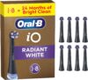 Oral-B iO Radiant White Original Electric Toothbrush Heads, Black, Pack of 8