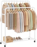 SONGMICS Clothes Rack, Garment Rack on Wheels