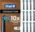 Oral-B Pro Cross Action Electric Toothbrush Head, X-Shape and Angled Bristles Pack of 12 Black