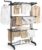 SONGMICS Large Clothes Airer, Foldable Clothes Drying Rack Laundry 4-Tier Ink Black