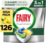 Fairy Platinum All-In-1 Lemon Dishwasher Tablets, 126 Tablets